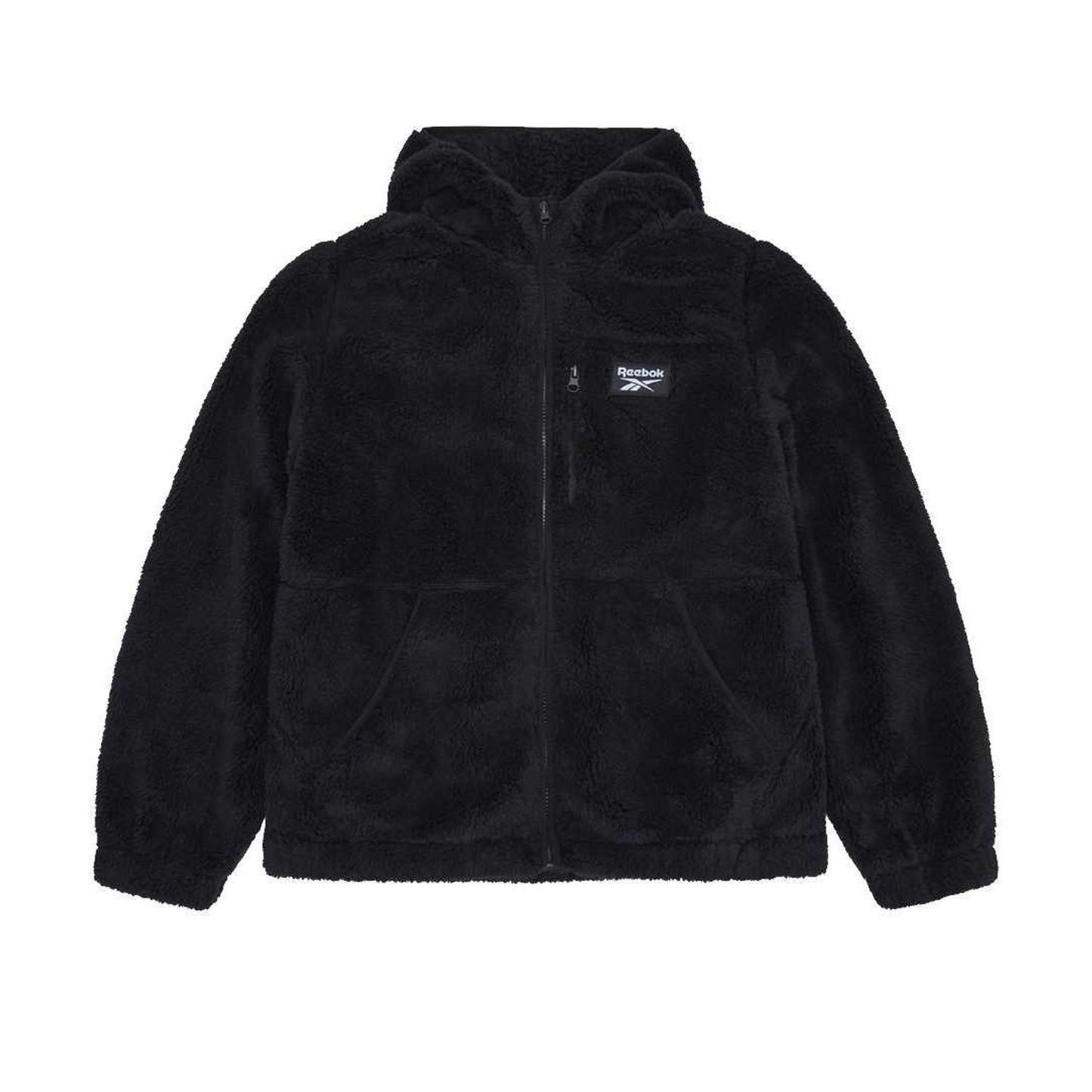 Black - Front - Reebok Womens-Ladies Double Monkey Fleece Jacket