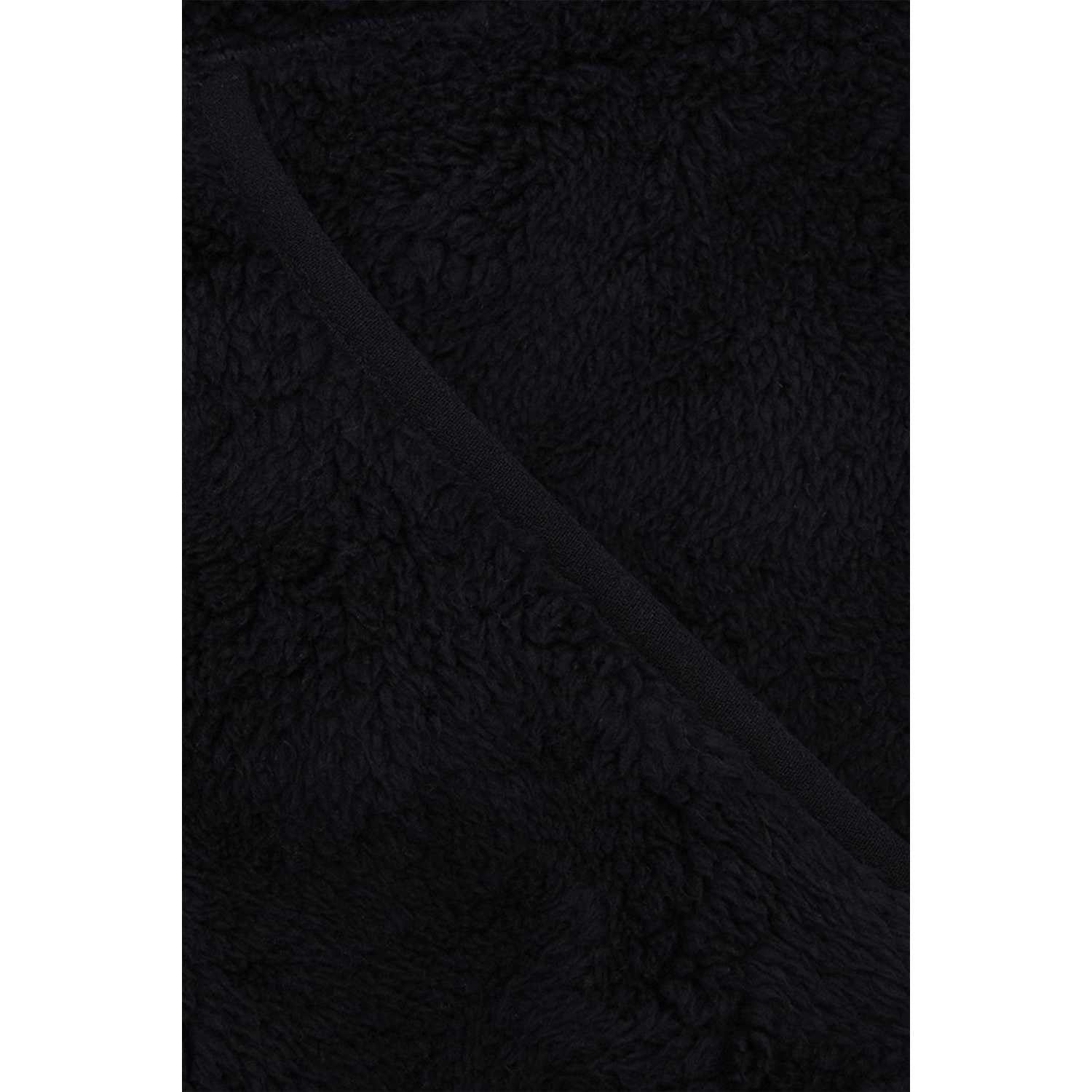 Black - Side - Reebok Womens-Ladies Double Monkey Fleece Jacket