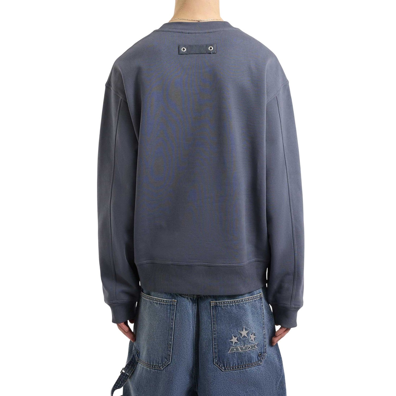 Slate Blue - Back - AVX Mens Sweatshirt
