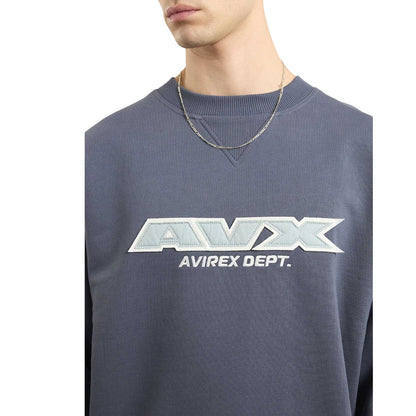 Slate Blue - Side - AVX Mens Sweatshirt
