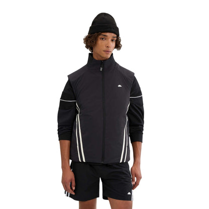 Black - Side - Ellesse Mens Rushano Gilet