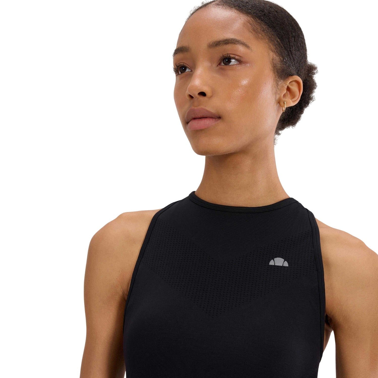 Black - Side - Ellesse Womens-Ladies Cascades Sports Top