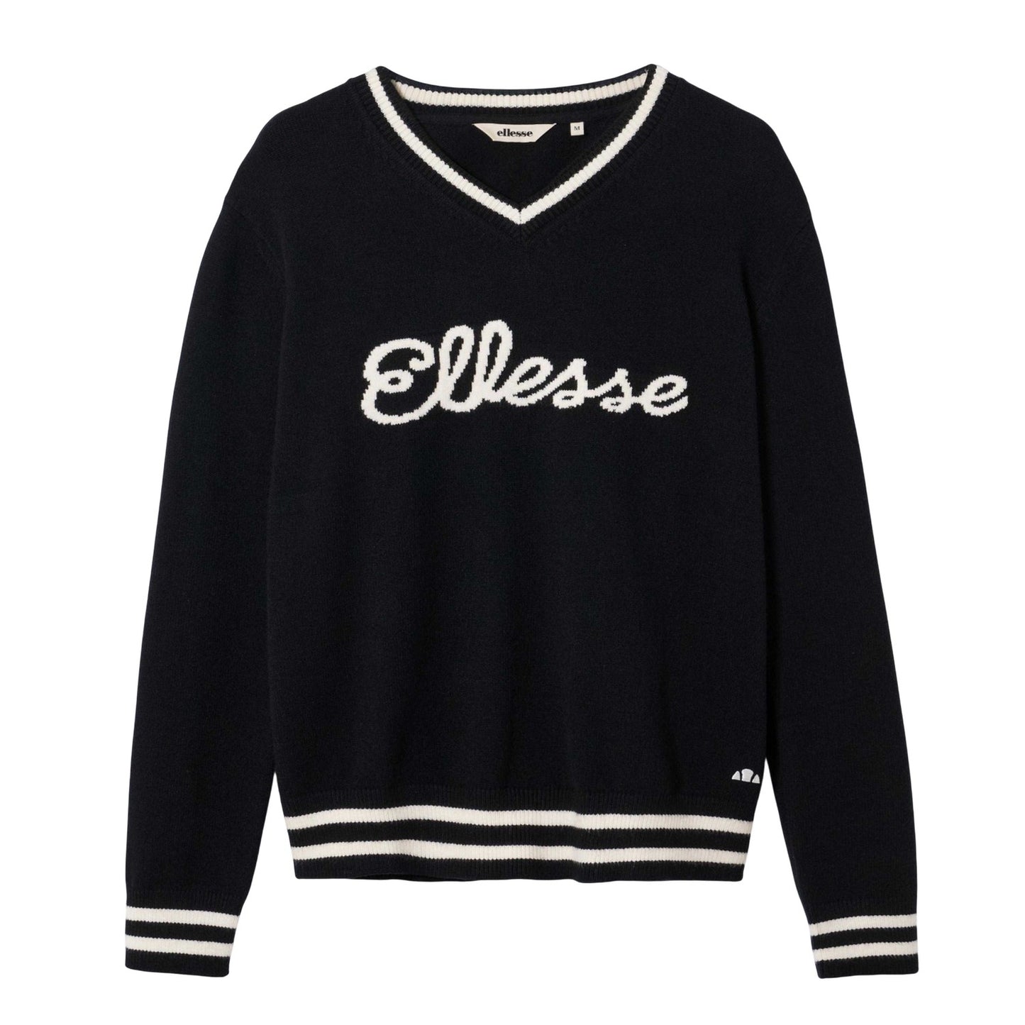 Black - Front - Ellesse Mens Giocios Knitted Sweater Top