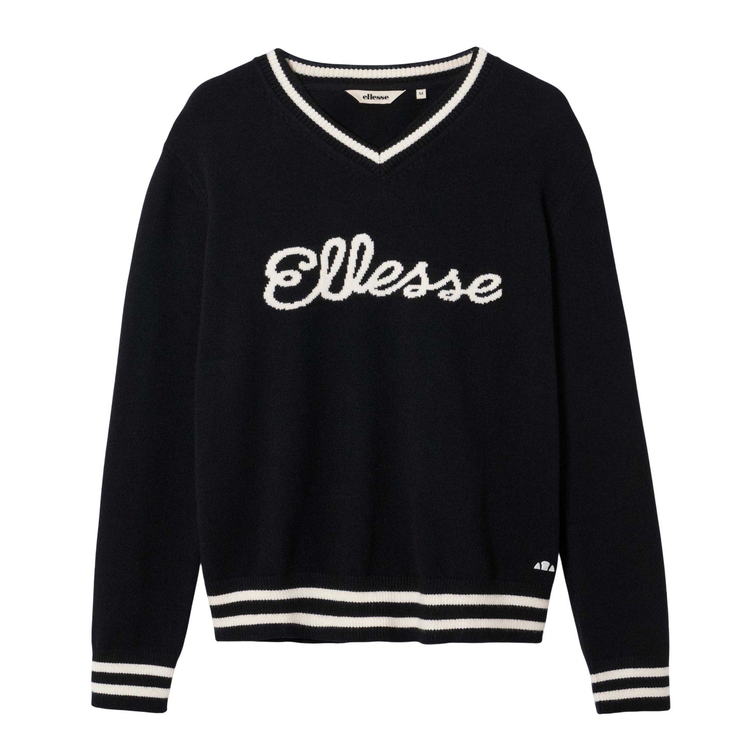 Black - Front - Ellesse Mens Giocios Knitted Sweater Top