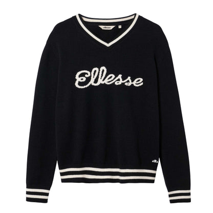 Black - Front - Ellesse Mens Giocios Knitted Sweater Top