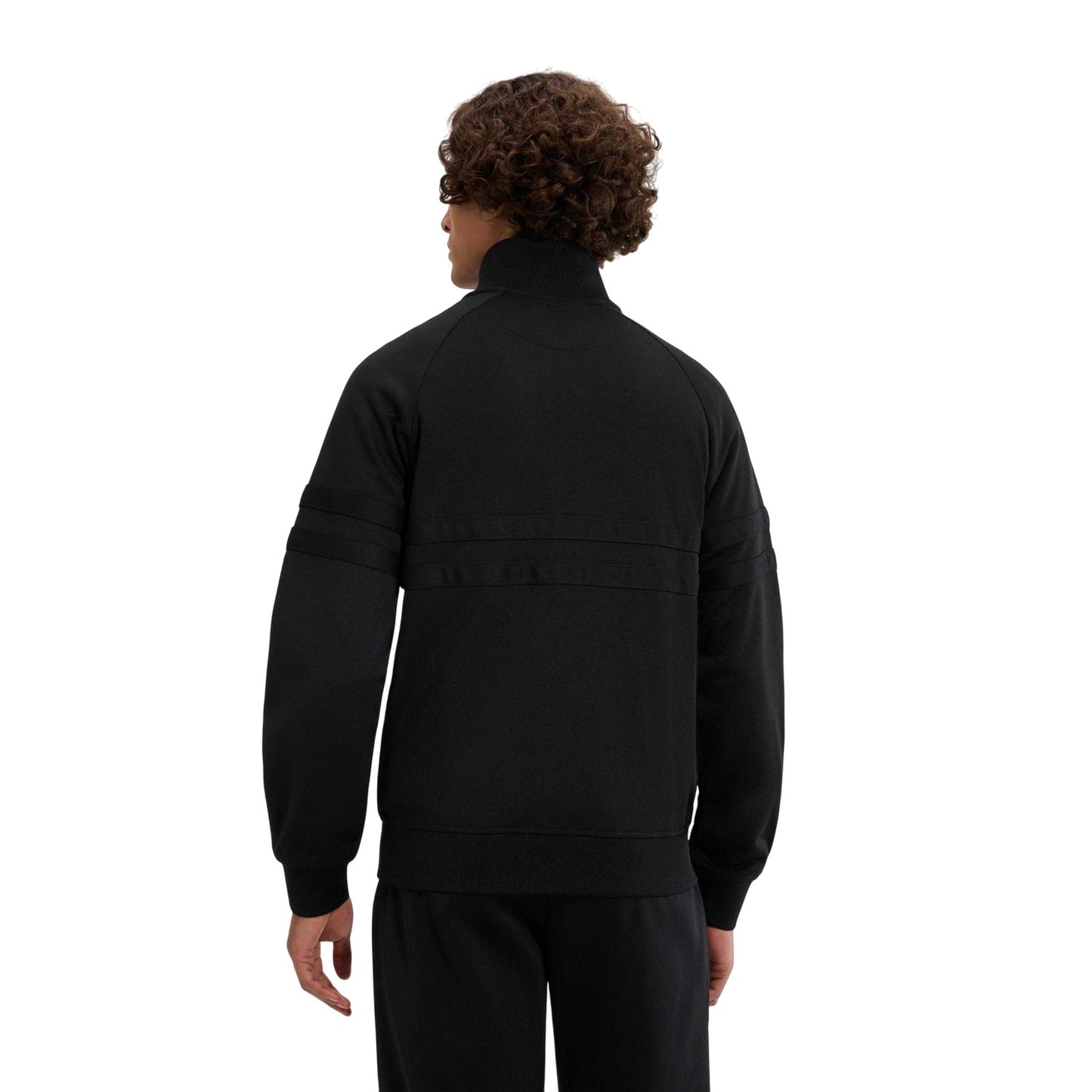 Black-Monochrome - Back - Ellesse Mens Rimini Track Jacket