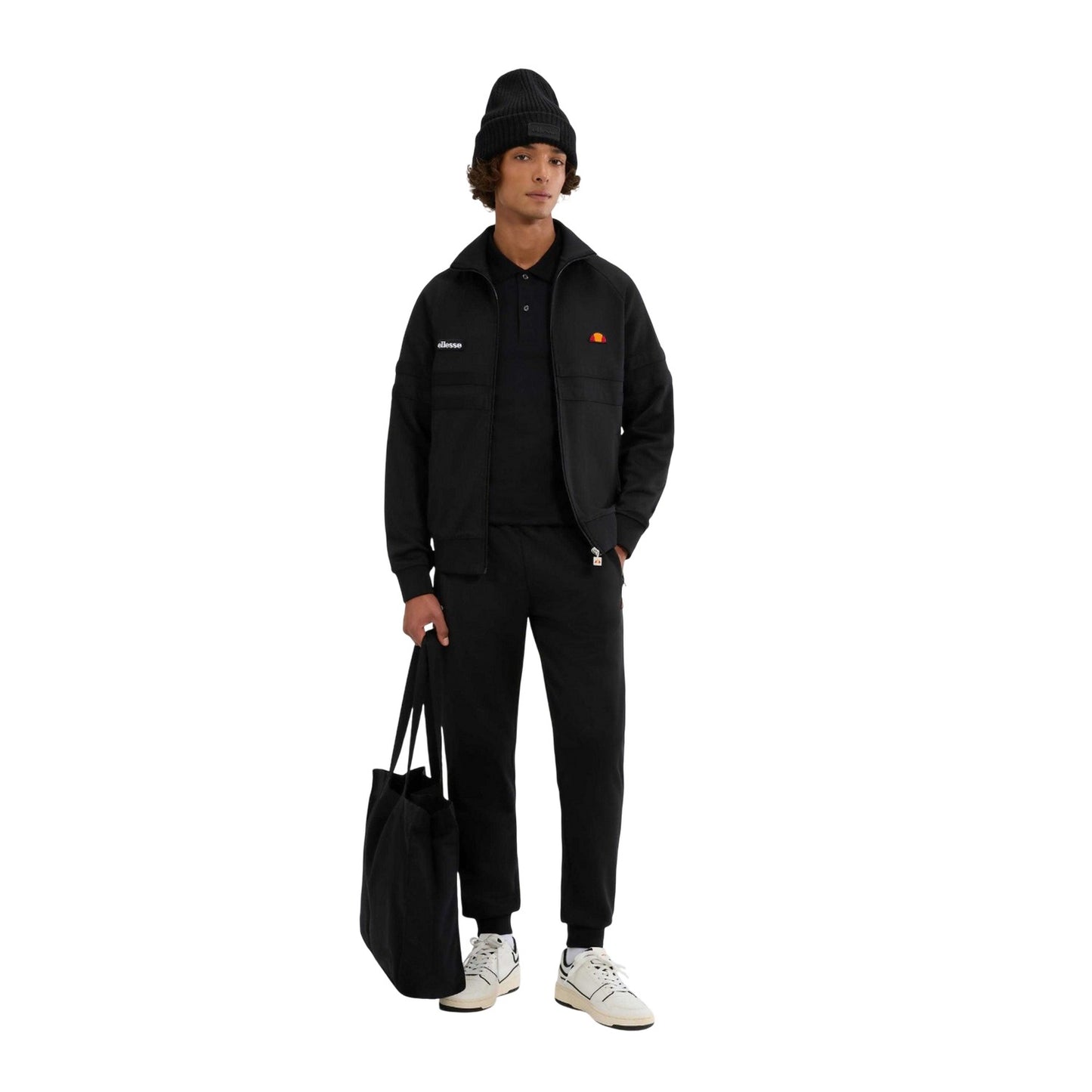 Black-Monochrome - Lifestyle - Ellesse Mens Rimini Track Jacket