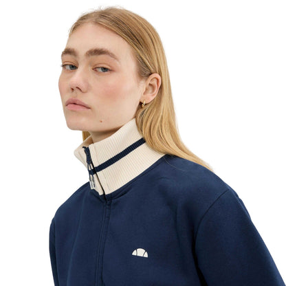 Navy - Side - Ellesse Womens-Ladies Sanita Full Zip Jacket