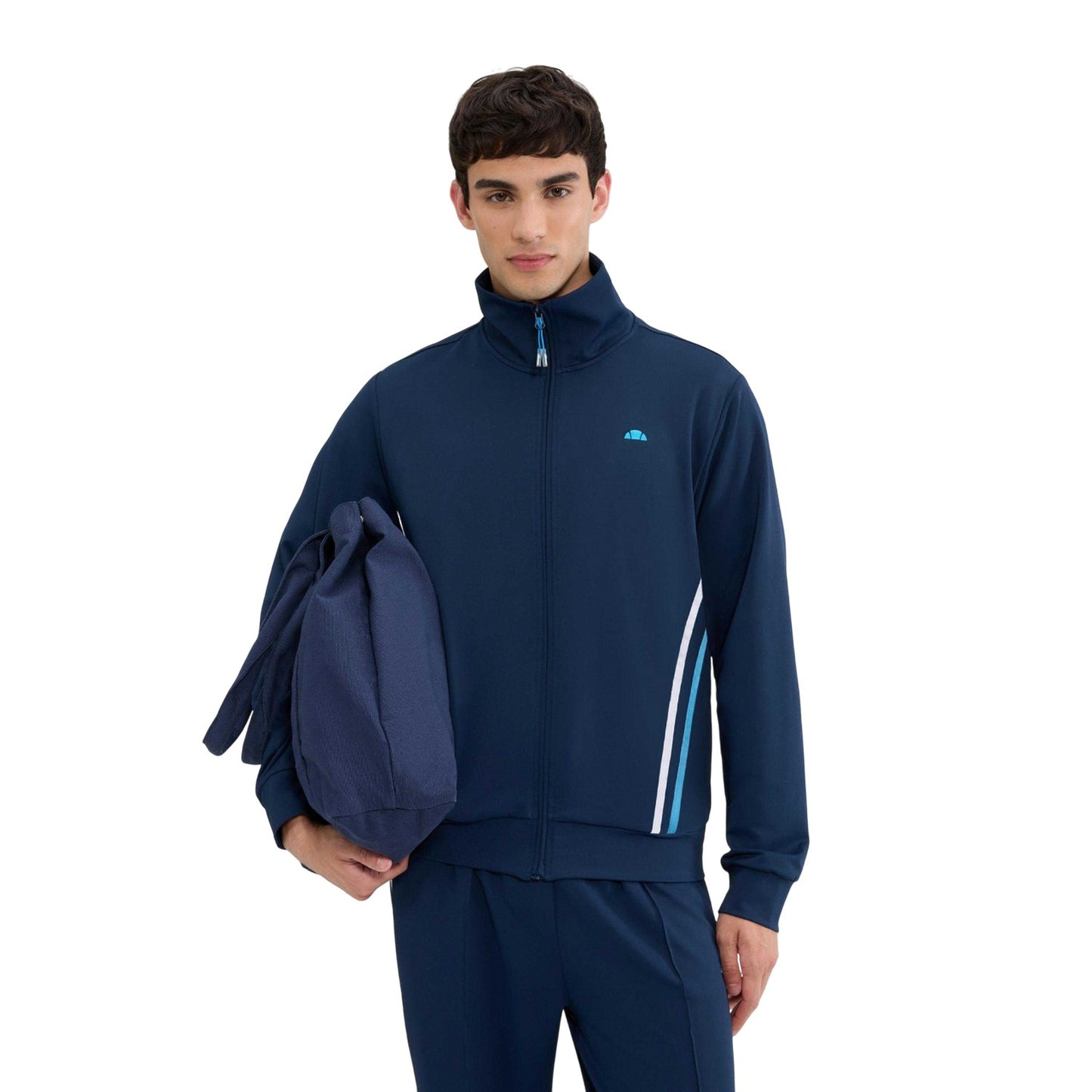 Navy - Side - Ellesse Mens Tosciana Track Jacket