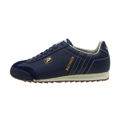 Navy-Off White - Lifestyle - Patrick Mens Liverpool Leather Trainers