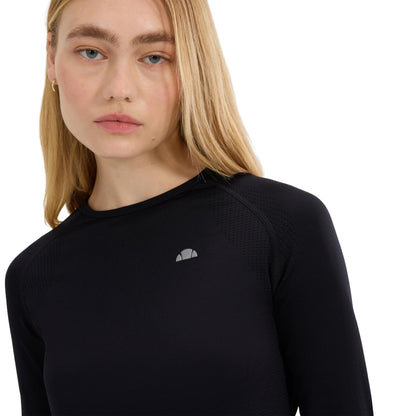 Black - Side - Ellesse Womens-Ladies D´Irene Long-Sleeved T-Shirt