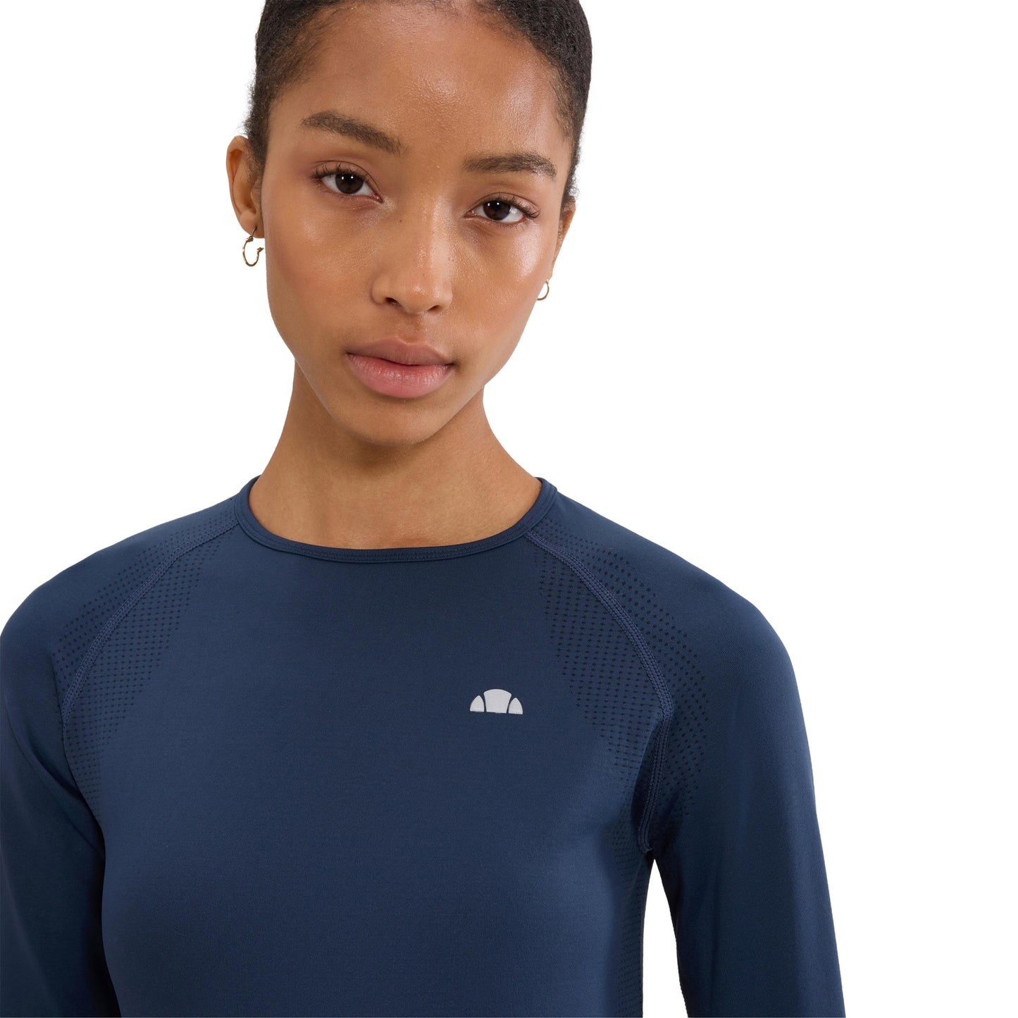 Navy - Side - Ellesse Womens-Ladies D´Irene Long-Sleeved T-Shirt
