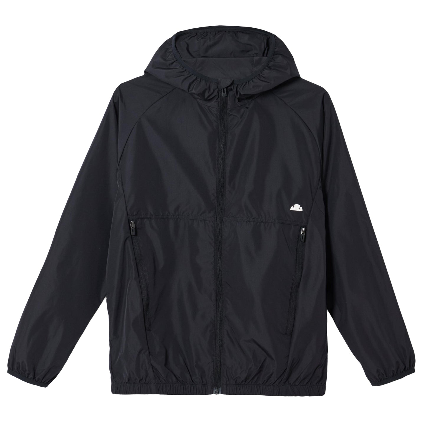 Black - Front - Ellesse Boys Garbon Windrunner Jacket