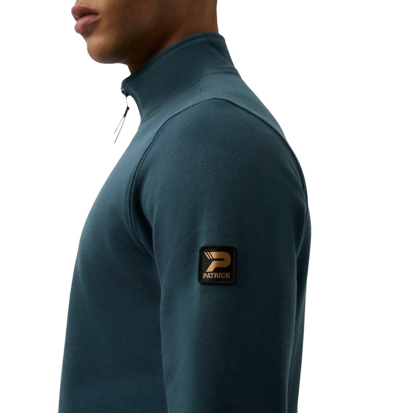 Dark Blue - Side - Patrick Mens Harlem Quarter Zip Top