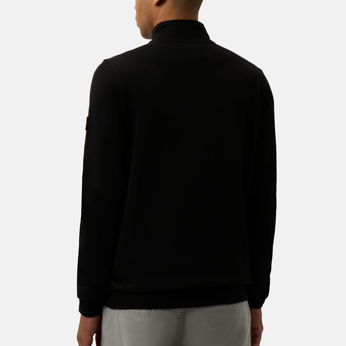 Black - Back - Patrick Mens Harlem Quarter Zip Top