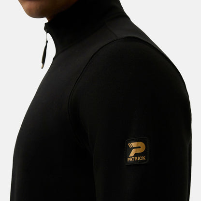 Black - Lifestyle - Patrick Mens Harlem Quarter Zip Top