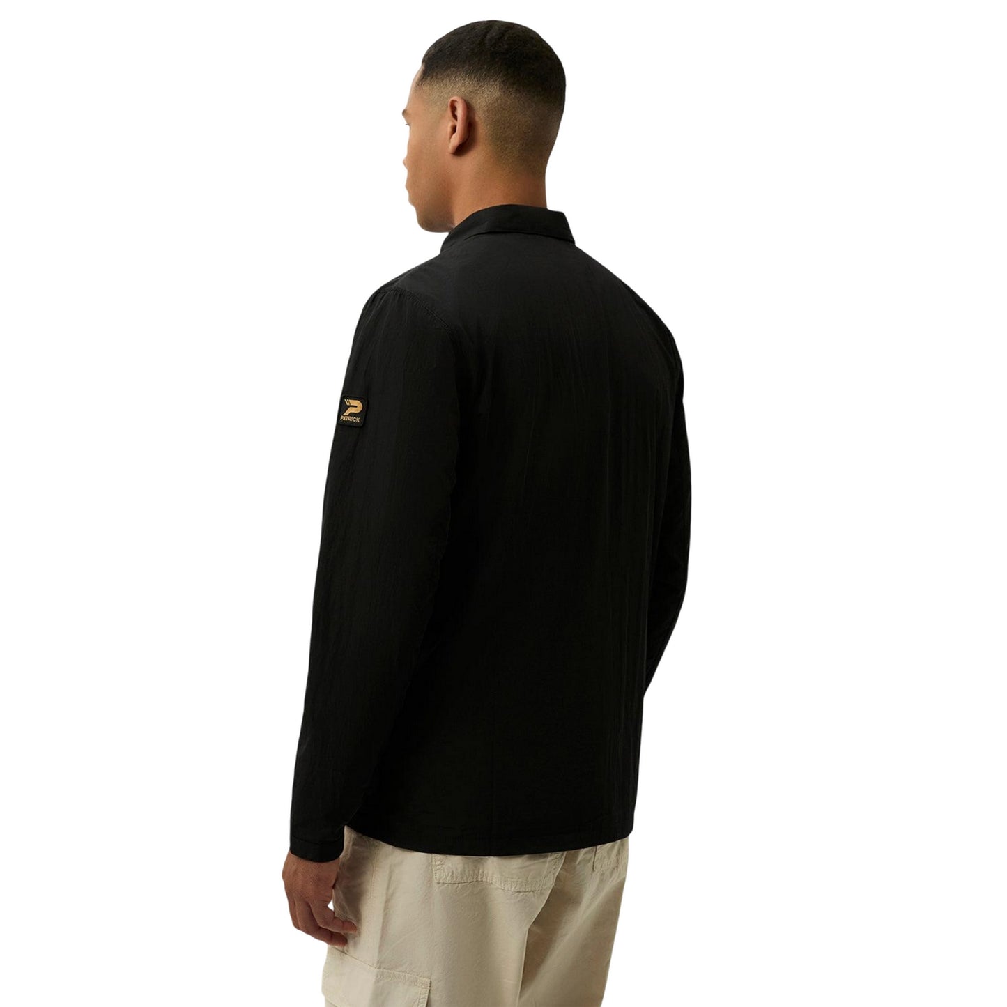 Black - Back - Patrick Mens Jackson Overshirt