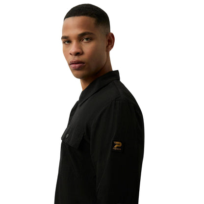 Black - Side - Patrick Mens Jackson Overshirt