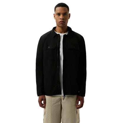 Black - Front - Patrick Mens Jackson Overshirt