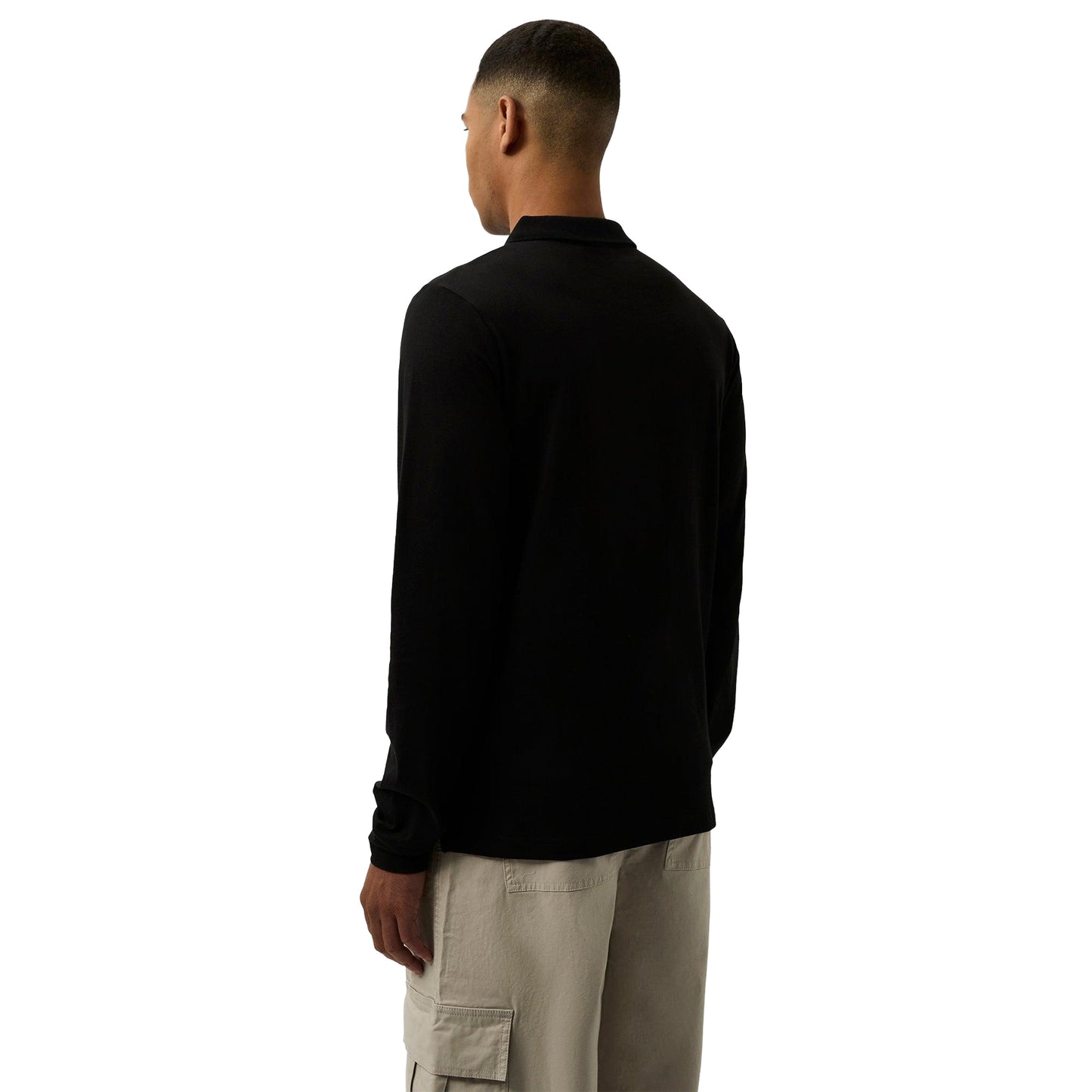 Black - Back - Patrick Mens Luca Polo Shirt