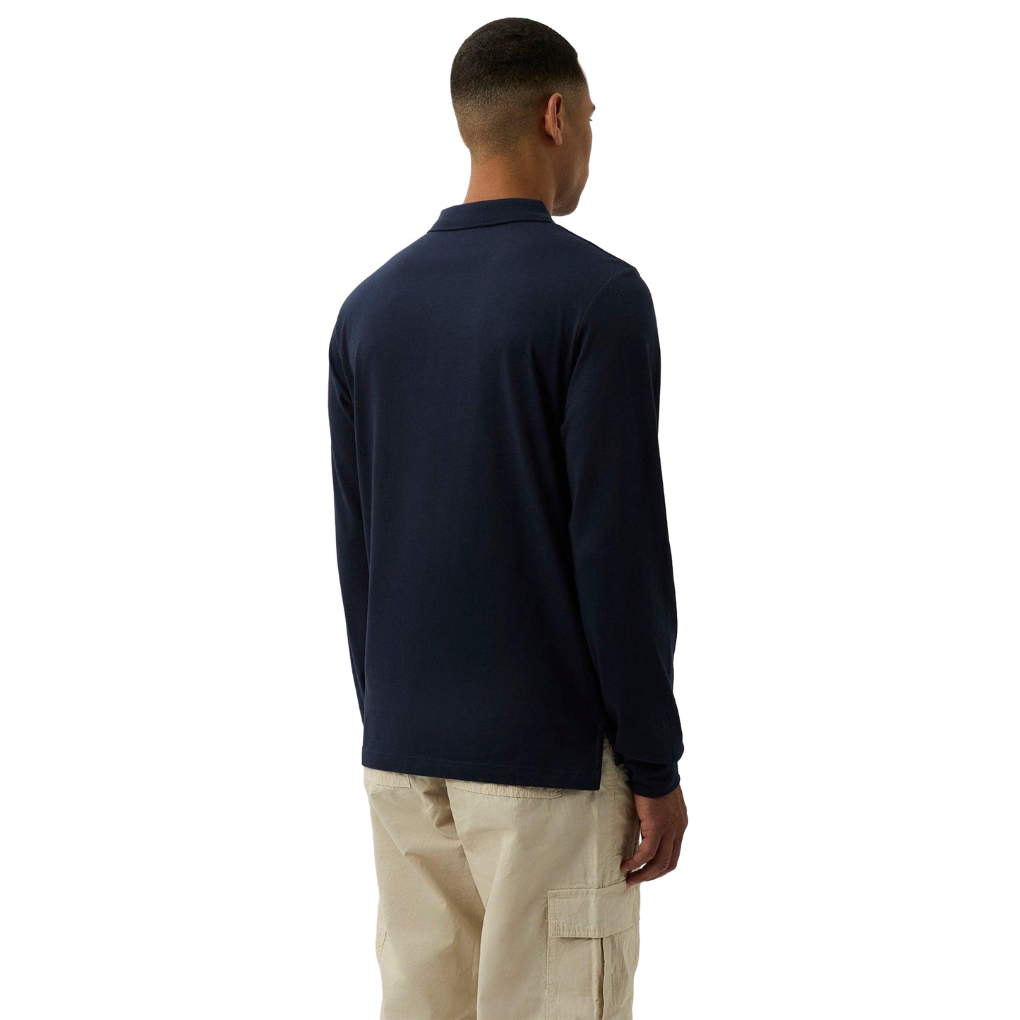 Navy - Back - Patrick Mens Luca Polo Shirt