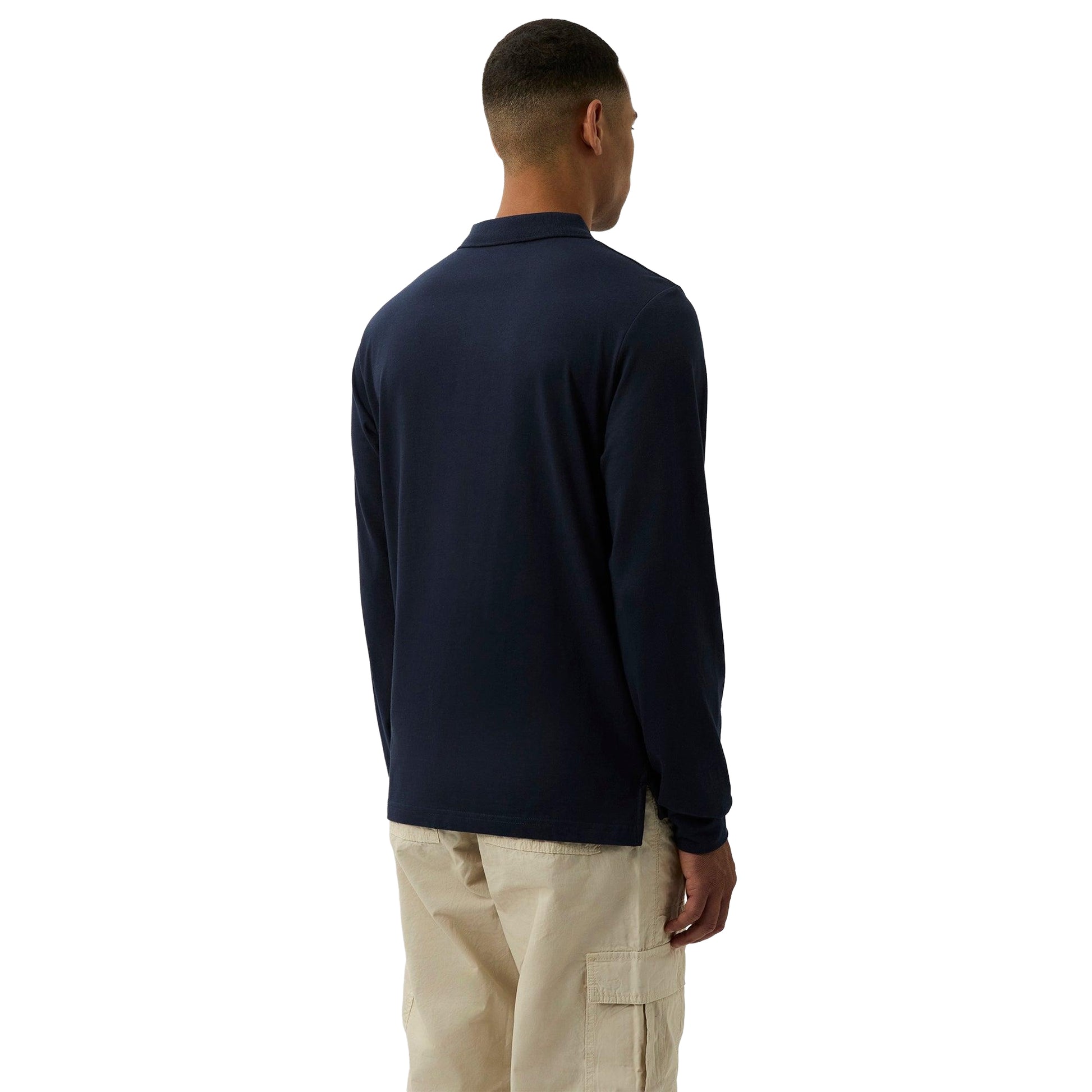 Navy - Back - Patrick Mens Luca Polo Shirt