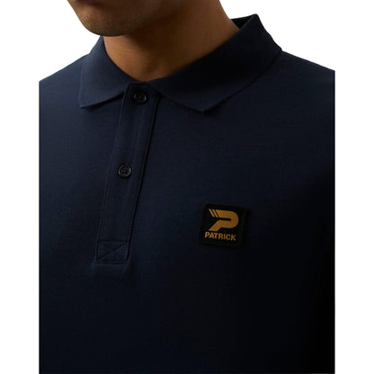 Navy - Side - Patrick Mens Luca Polo Shirt