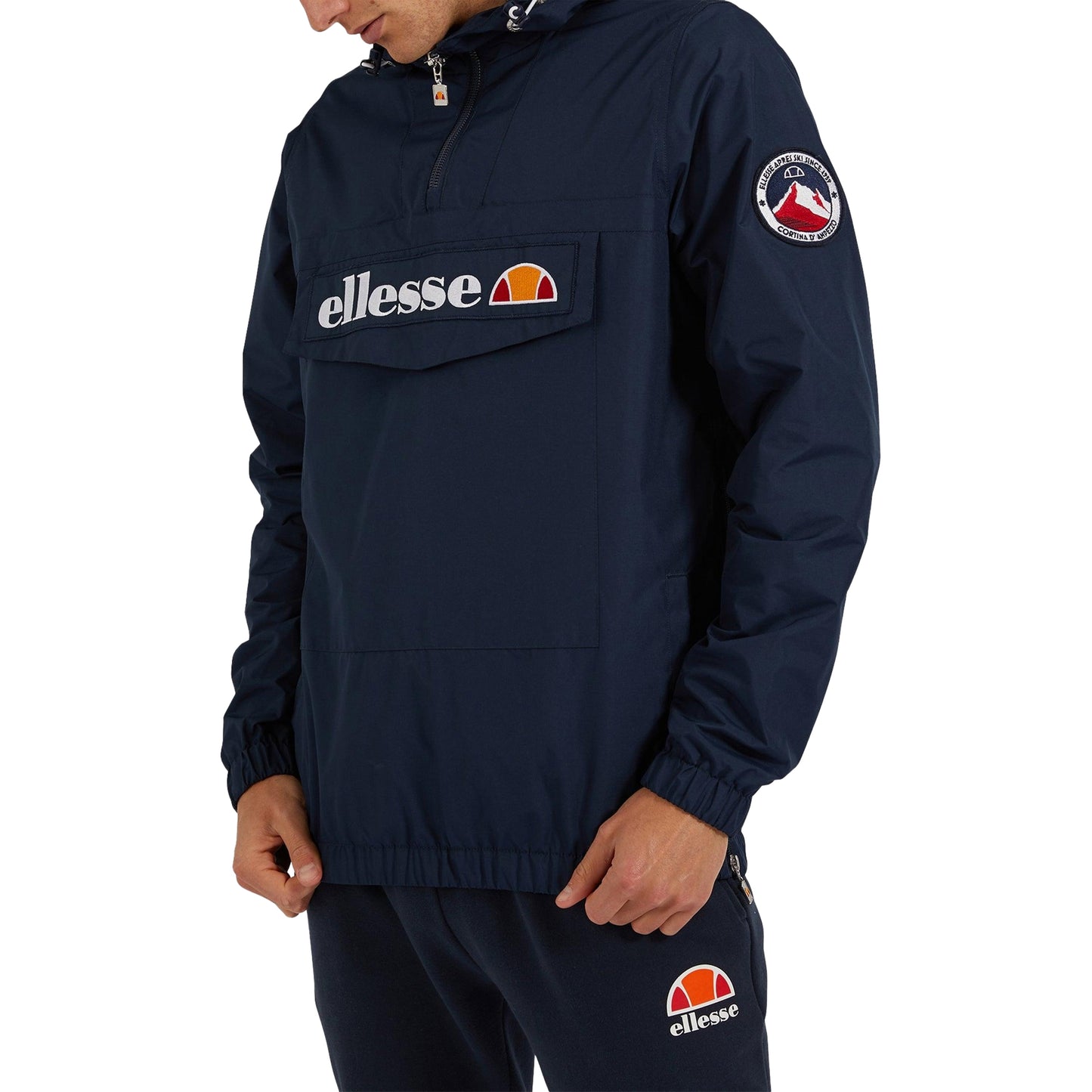 Navy - Back - Ellesse Mens Mont 2 Overhead Jacket