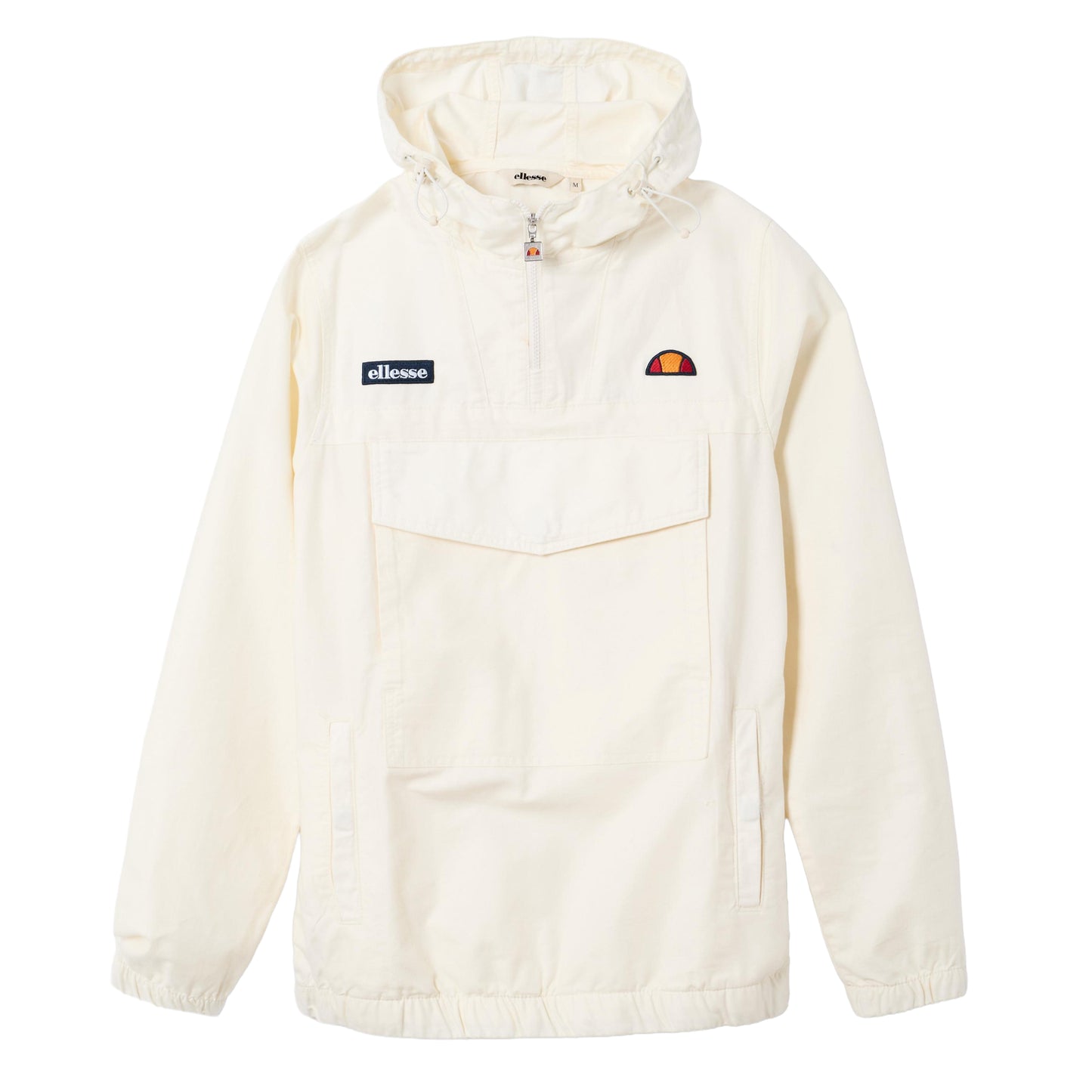 Off White - Front - Ellesse Mens Mont 3 Overhead Jacket