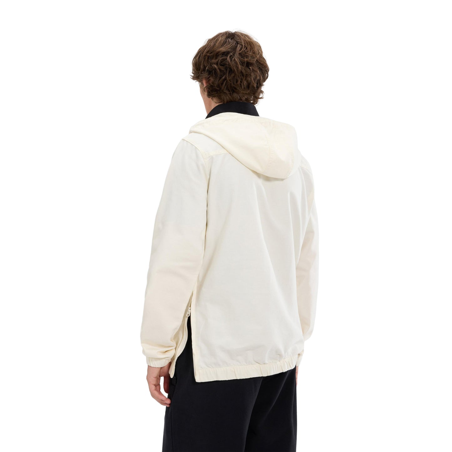 Off White - Back - Ellesse Mens Mont 3 Overhead Jacket