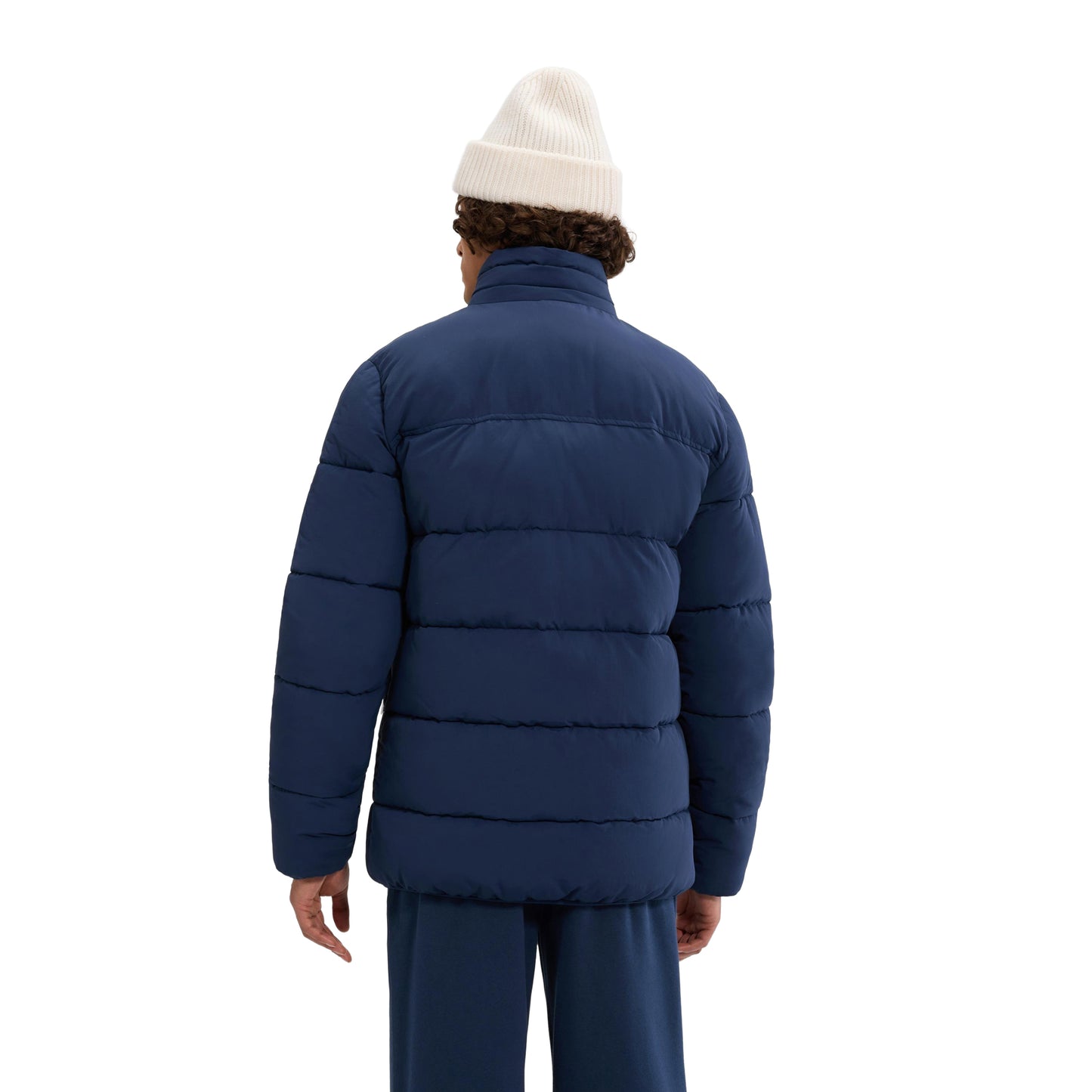 Navy - Back - Ellesse Mens Nebulus Padded Jacket