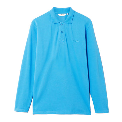 Blue - Front - Ellesse Mens Nerola Long-Sleeved Polo Shirt