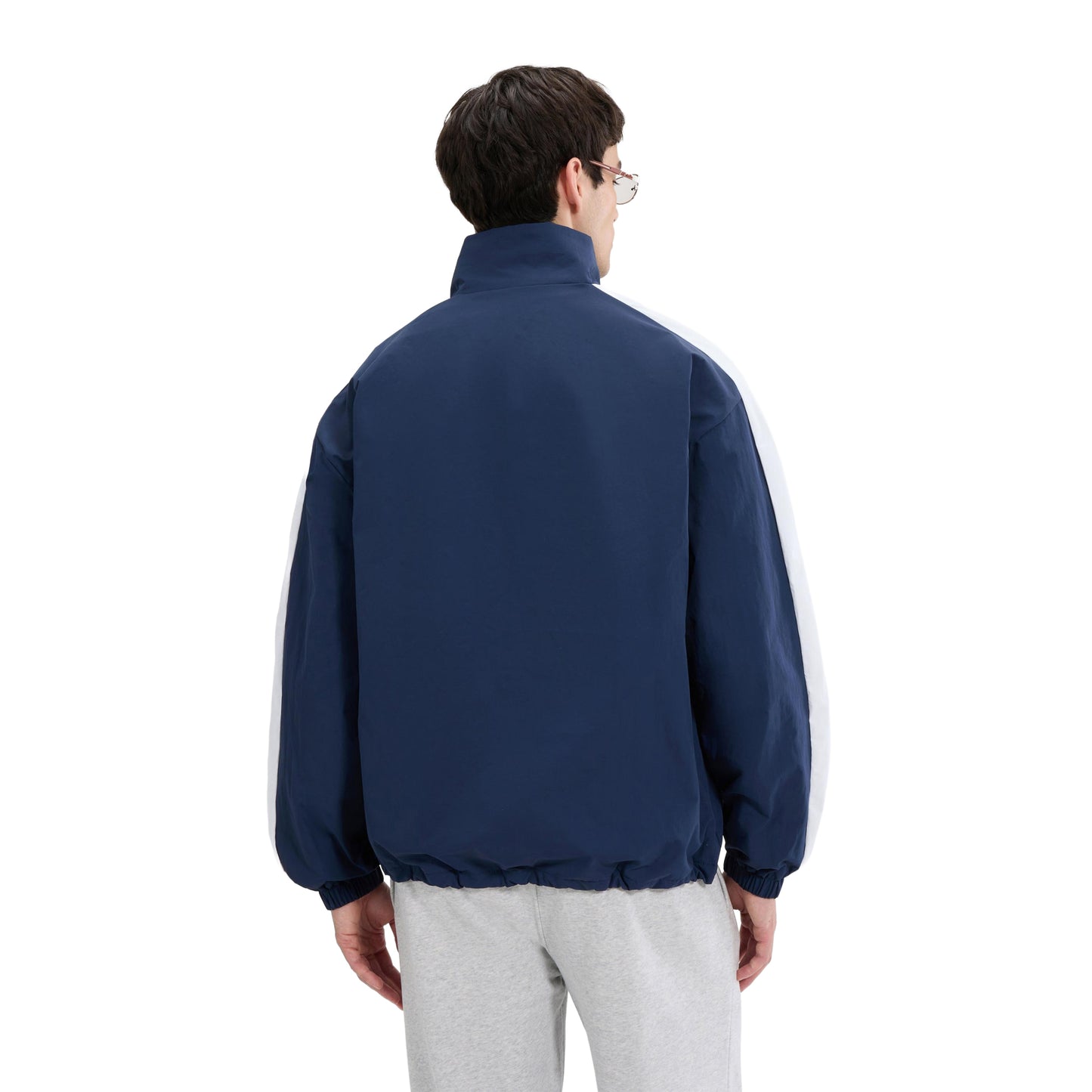 Navy - Back - Ellesse Mens Weslia Overhead Jacket