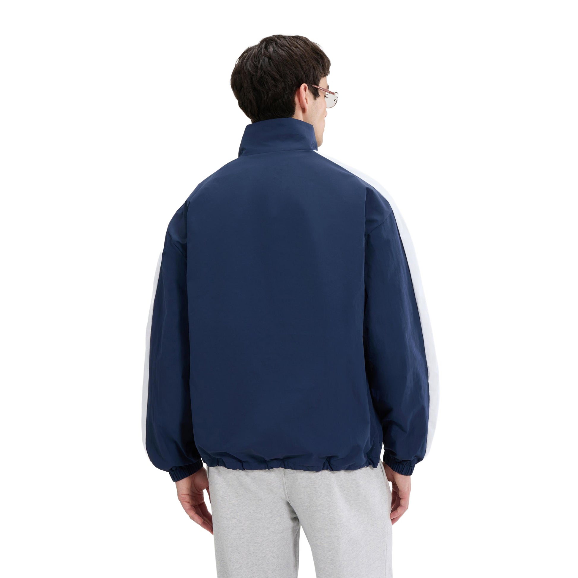 Navy - Back - Ellesse Mens Weslia Overhead Jacket