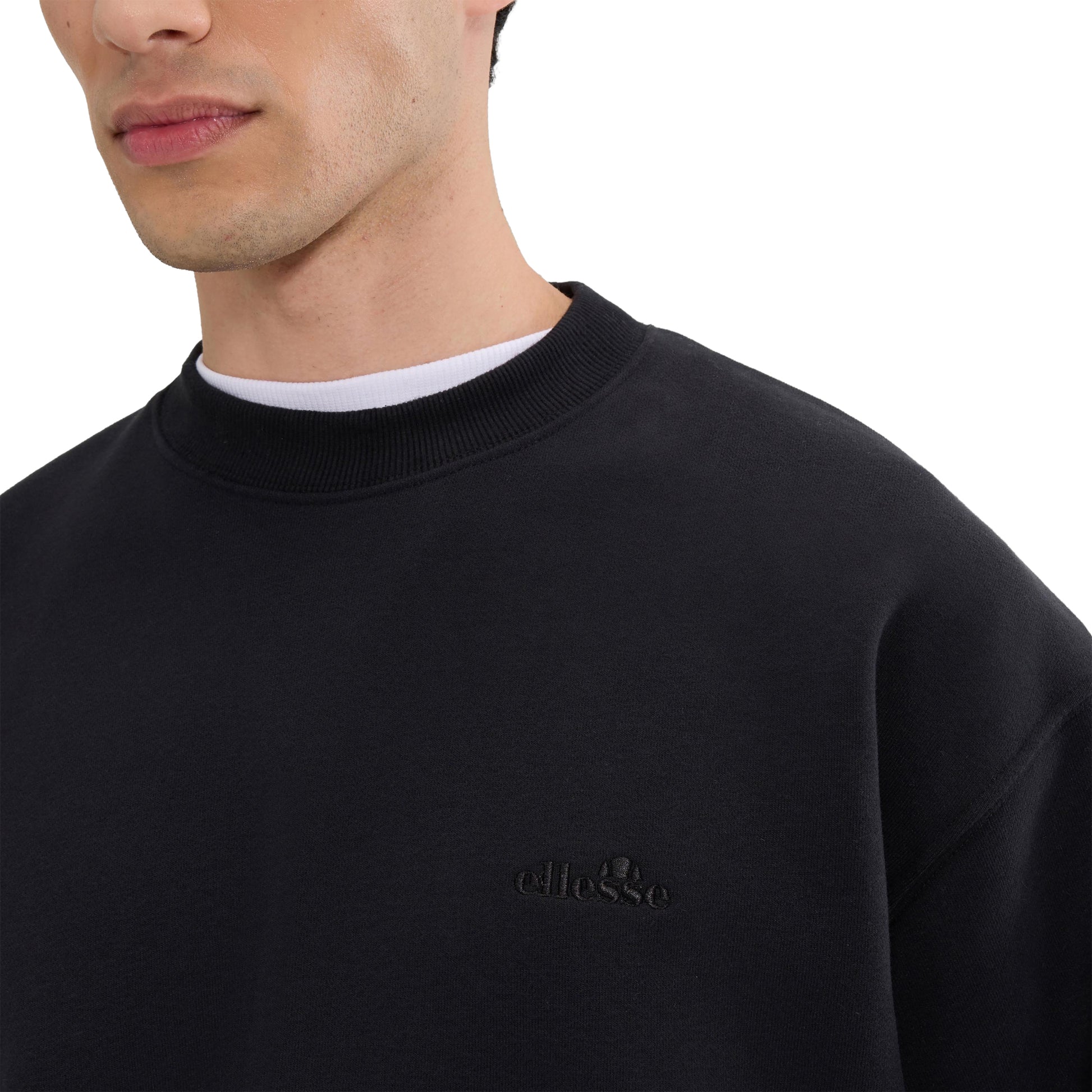 Black - Side - Ellesse Mens Rafori Sweatshirt