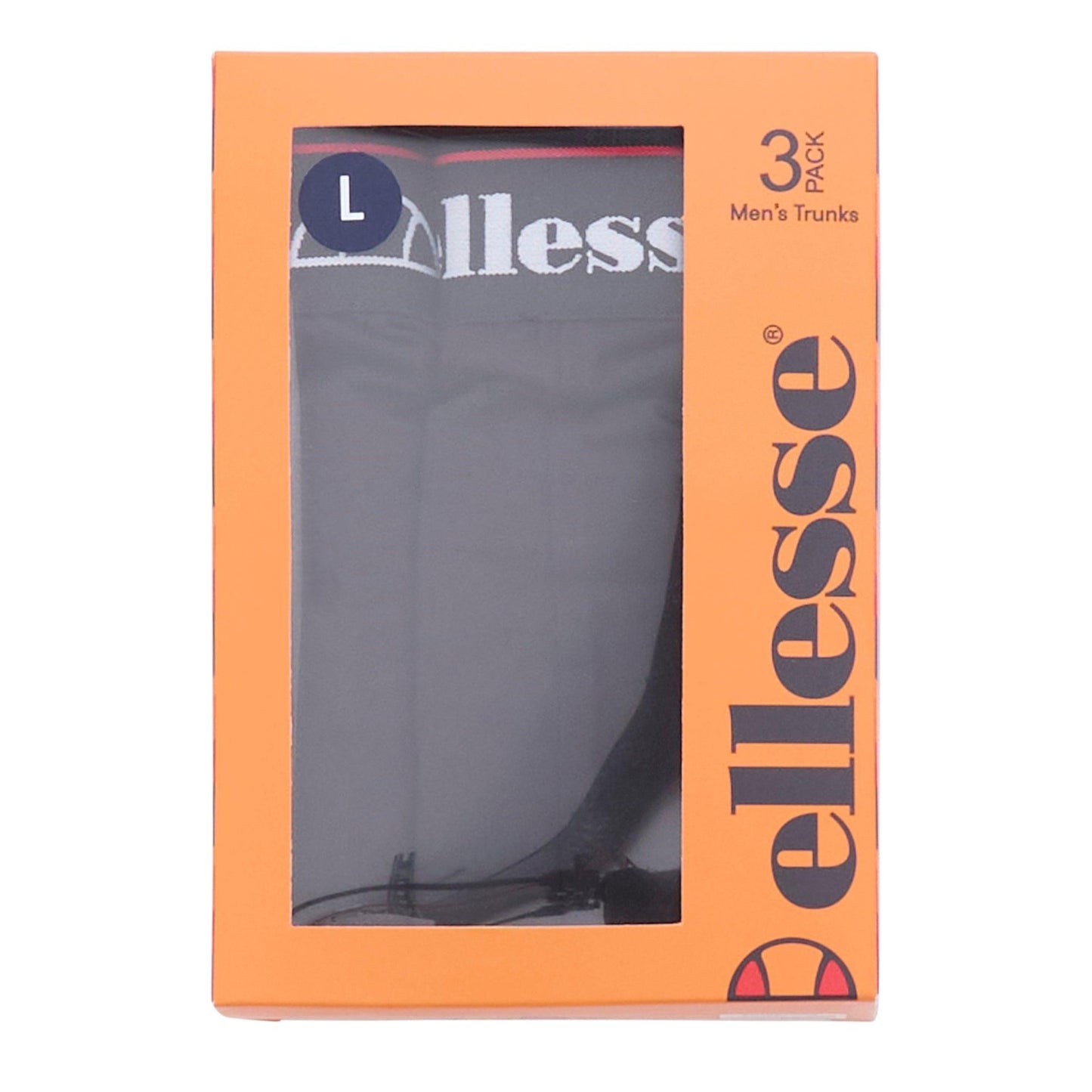 Black - Back - Ellesse Mens Muxel884 Bold Stripe Boxer Shorts (Pack of 3)