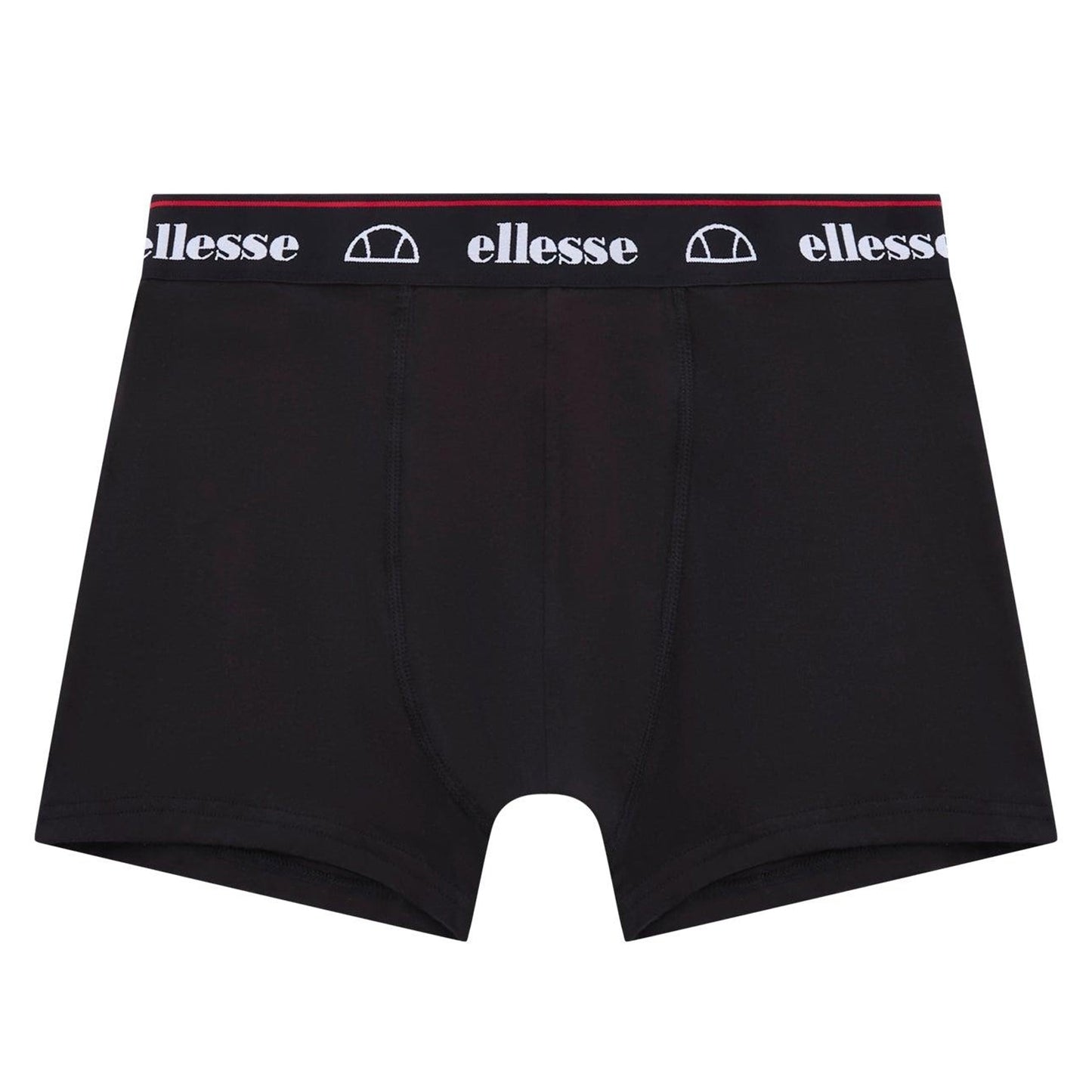 Black - Front - Ellesse Mens Muxel884 Bold Stripe Boxer Shorts (Pack of 3)