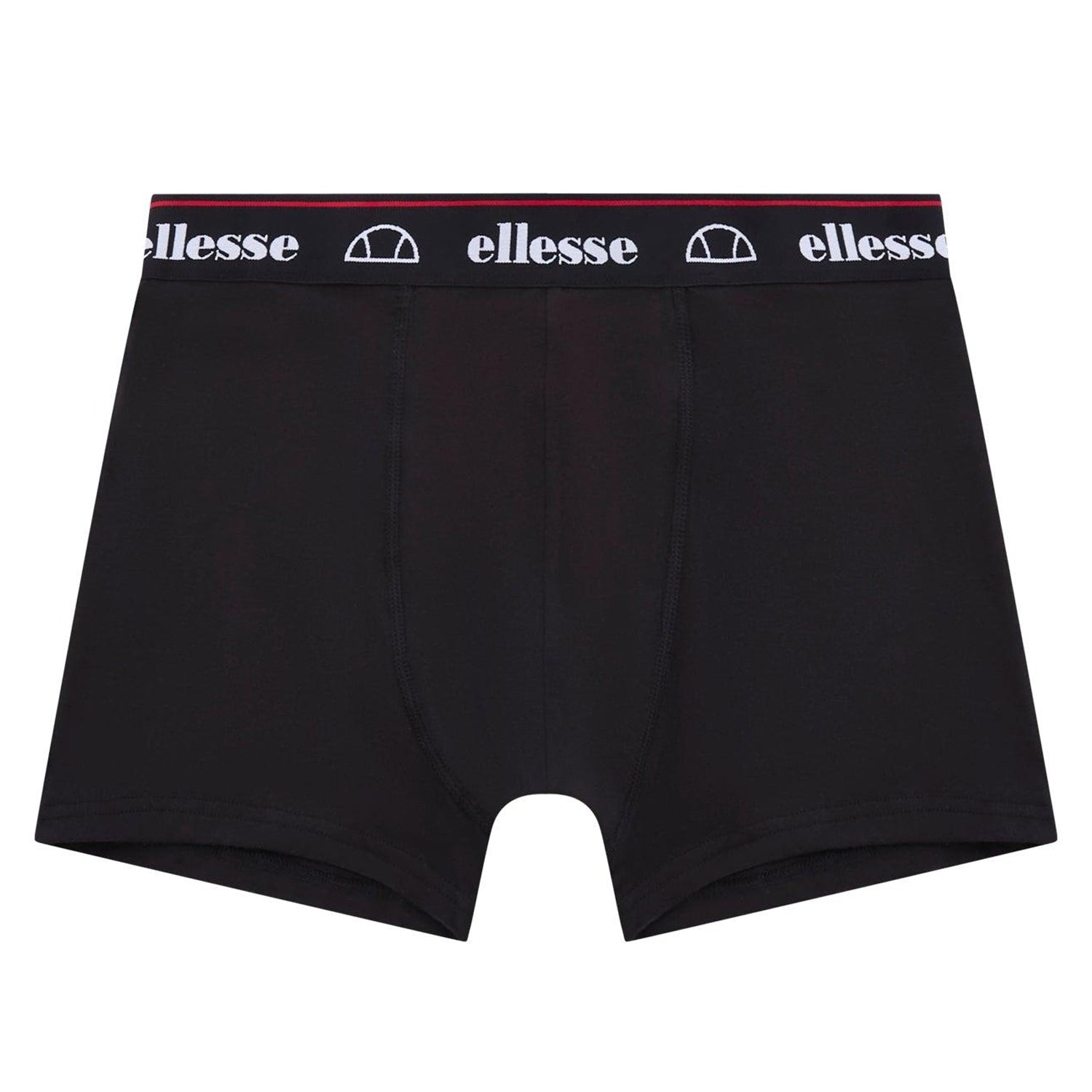 Black - Front - Ellesse Mens Muxel884 Bold Stripe Boxer Shorts (Pack of 3)