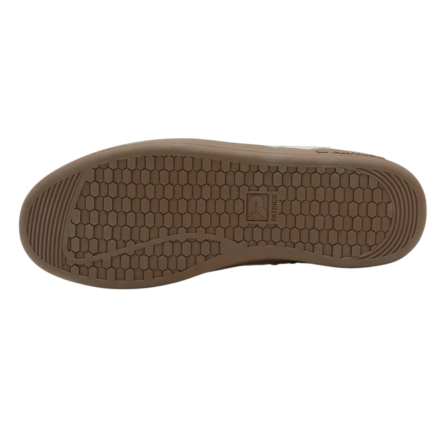 Off White-Gum - Side - Patrick Mens Lyon Suede Cupsole Trainers