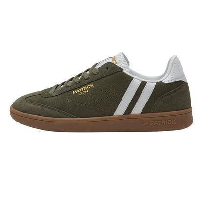 Olive-Gum - Lifestyle - Patrick Mens Lyon Suede Cupsole Trainers