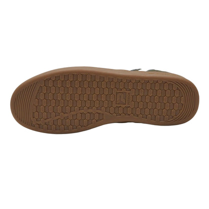 Olive-Gum - Pack Shot - Patrick Mens Lyon Suede Cupsole Trainers