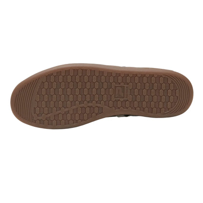 Black-White-Dark Gum - Lifestyle - Patrick Mens Monaco Suede Cupsole Trainers