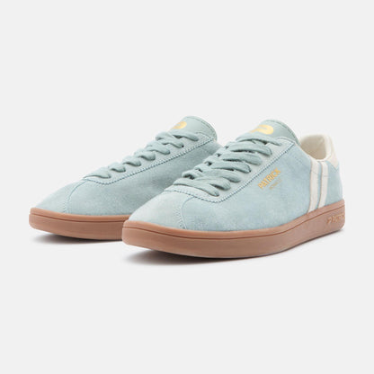 Green-Sand - Back - Patrick Mens Monaco Suede Cupsole Trainers