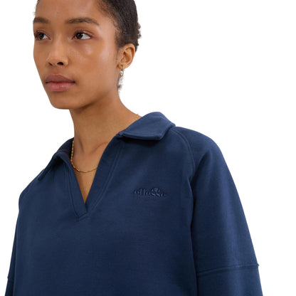 Navy - Side - Ellesse Womens-Ladies Morcone Sweatshirt