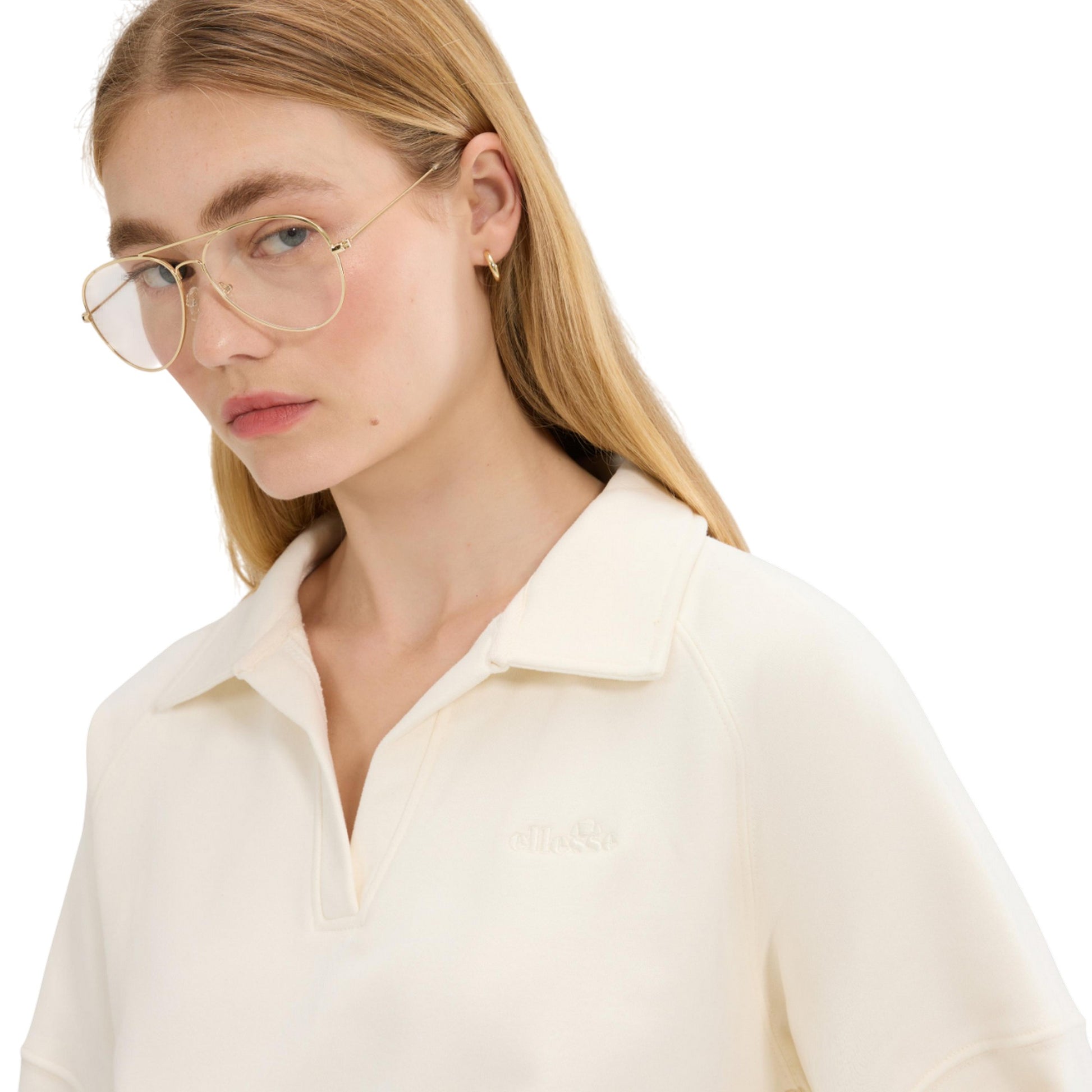 Off White - Side - Ellesse Womens-Ladies Morcone Sweatshirt