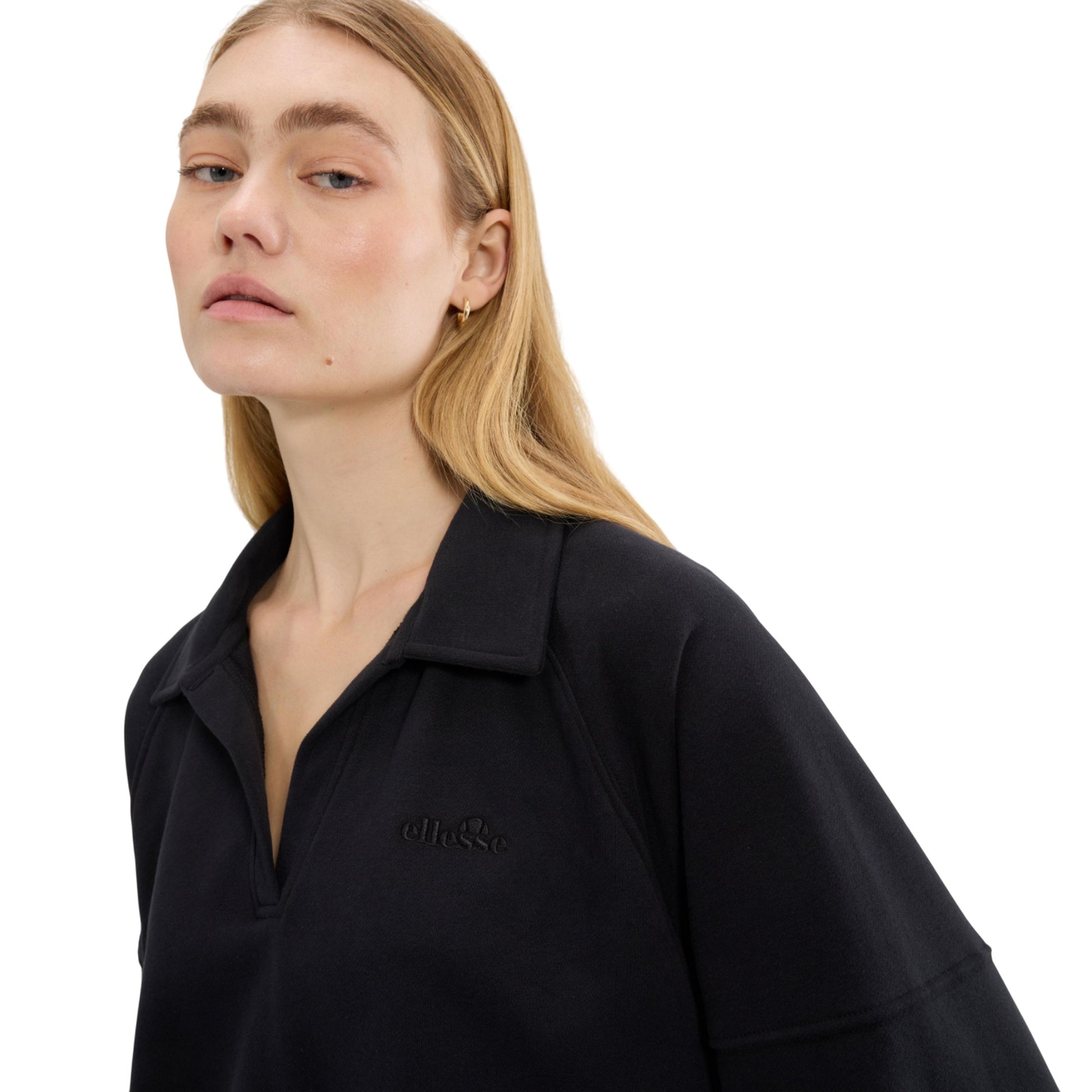 Black - Side - Ellesse Womens-Ladies Morcone Sweatshirt