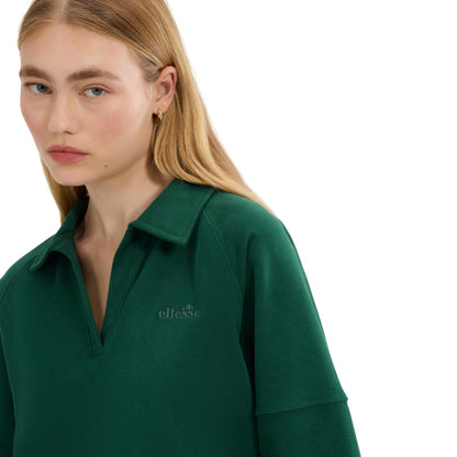Dark Green - Side - Ellesse Womens-Ladies Morcone Sweatshirt