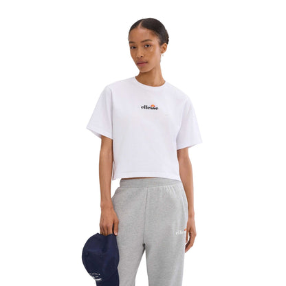 White - Front - Ellesse Womens-Ladies Silinto 2 Crop T-Shirt