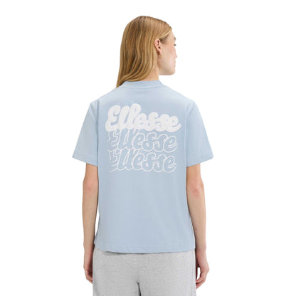 Light Blue - Back - Ellesse Womens-Ladies Soffio T-Shirt