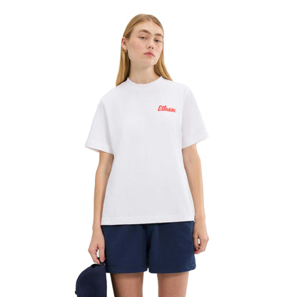White - Front - Ellesse Womens-Ladies Soffio T-Shirt